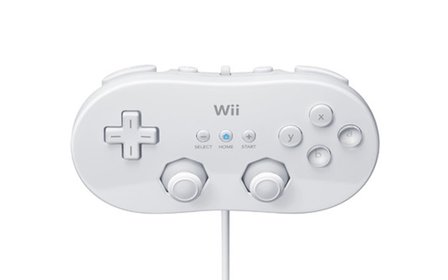 Nintendo Wii Classic Controller White (front) - kopie