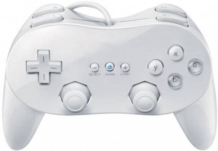 Original Wii Classic Controller Pro White