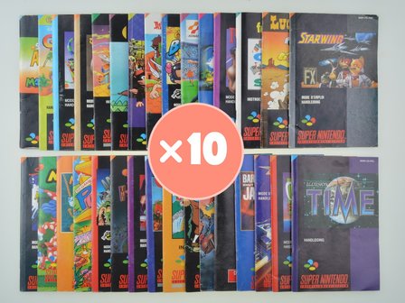 Mystery Manual Mix - Super Nintendo - 10x [DUITS]