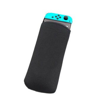 Zwarte Stoffen Soft Case voor de Nintendo Switch