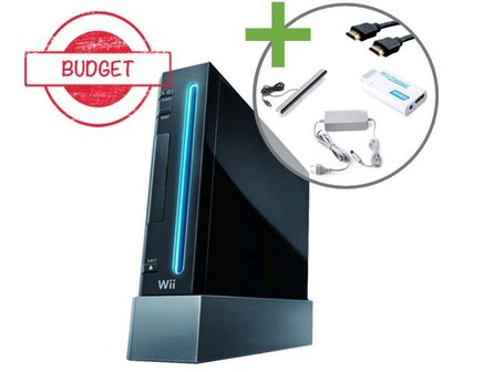 Nintendo Wii Console Zwart - HDMI Editie - Budget