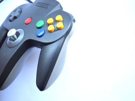Originele Nintendo 64 Controller - Black-Grey Mario Kart Edition