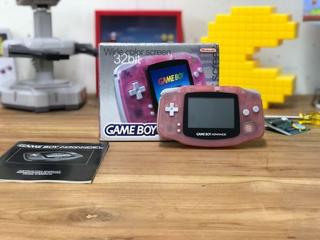 Gameboy Advance Transparent Pink [Boxed]