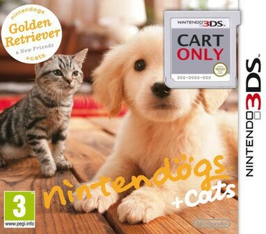 Nintendogs + Cats - Golden Retriever &amp; New Friends - Cart Only
