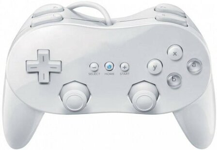 Aftermarket Classic Pro Controller voor de Wii - White (used)