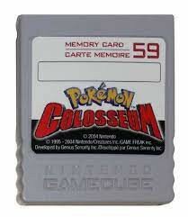 Pokemon Colosseum Nintendo Gamecube Memory Card