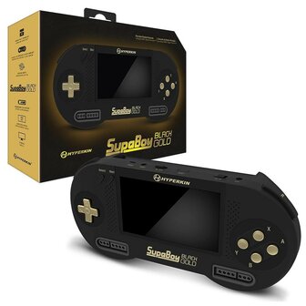 SupaBoy Portable SNES Console - Black Gold Edition