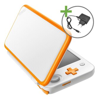New Nintendo 2DS XL - White/Orange [Complete]