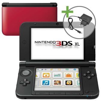 Nintendo 3DS XL - Red/Black [Complete]