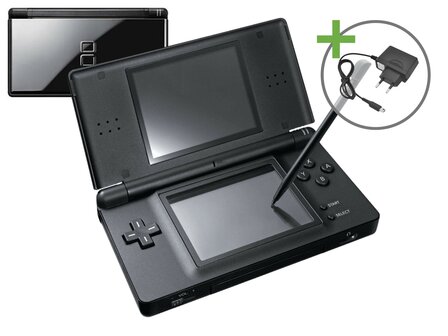 Nintendo DS Lite - Black (Cobalt) [Complete]