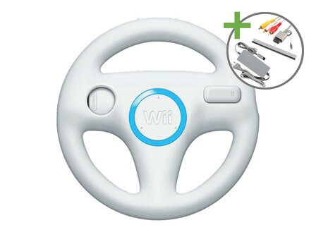 Nintendo Wii Starter Pack - Mario Kart Motion Plus Edition (White)