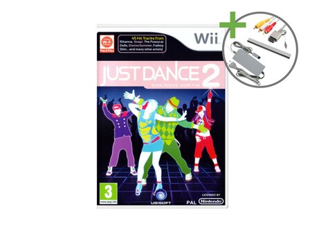 Nintendo Wii Console - Just Dance 2 Pack [Complete]