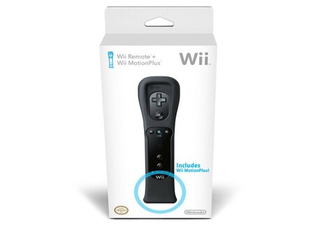 Nintendo Wii Remote Controller + Motion Plus Black [Complete]