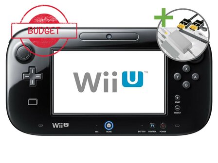 Nintendo Wii U Starter Pack - Basic Black Pack Edition - Budget
