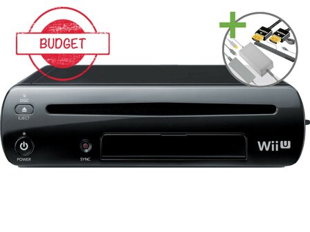 Nintendo Wii U Starter Pack - Basic Black Pack Edition - Budget
