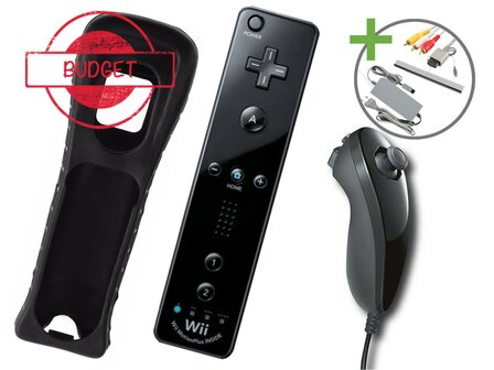 Nintendo Wii Starter Pack - Motion Plus Black Edition - Budget