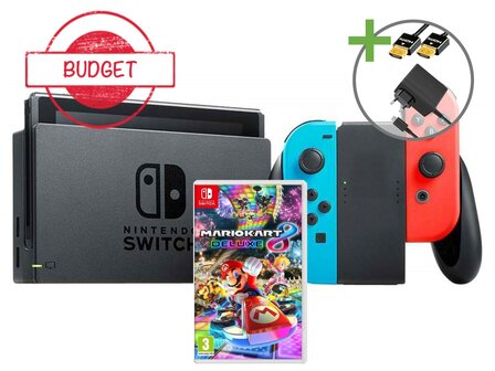 Nintendo Switch Starter Pack - Mario Kart 8 Deluxe Rood/Blauw Edition - Budget