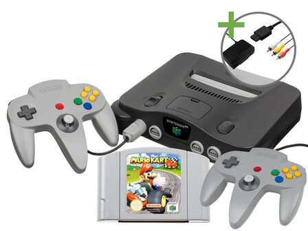 Nintendo 64 Starter Pack - Mario Kart 64 Double Controller Edition
