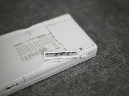 DS Lite Serial Number Sticker