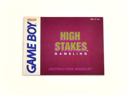 High Stakes Gambling - Manual