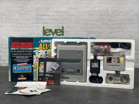Super Nintendo SNES Console + Super Mario All Stars [Complete]
