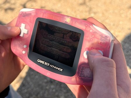 Gameboy Advance Transparent Pink