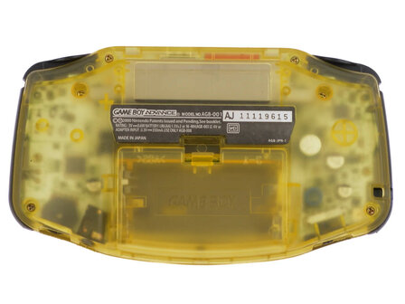 Gameboy Advance Clear Yellow