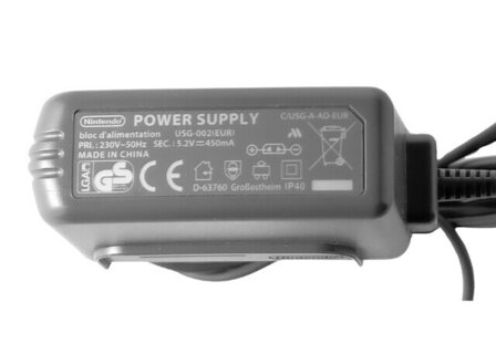 Originele Nintendo DS Lite Oplaad Adapter