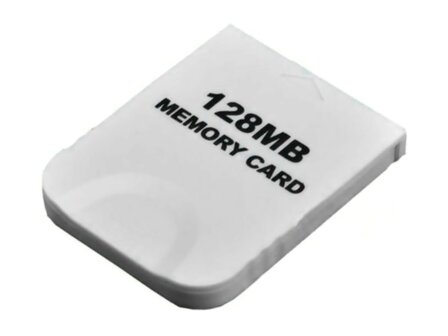 Nieuwe Gamecube Memory Card 128MB - Wit