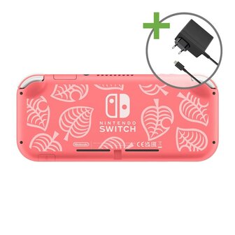 Nintendo Switch Lite Console Starter Pack - Animal Crossing Pink Edition [Complete]