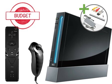 Nintendo Wii Starter Pack - Value Black Edition - Budget