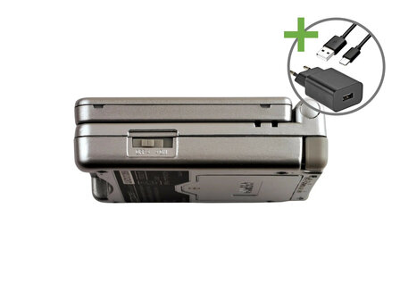 Gameboy Advance SP Silver - USB-C &amp; IPS V5