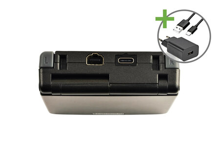 Gameboy Advance SP Graphite Black - USB-C &amp; IPS V5