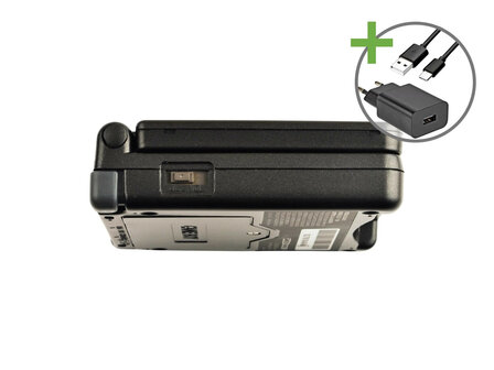 Gameboy Advance SP Graphite Black - USB-C &amp; IPS V5