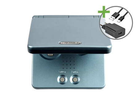 Gameboy Advance SP Lightblue - USB-C &amp; IPS V5
