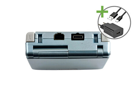 Gameboy Advance SP Lightblue - USB-C &amp; IPS V5