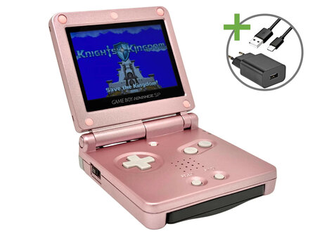 Gameboy Advance SP Pink - USB-C &amp; IPS V5
