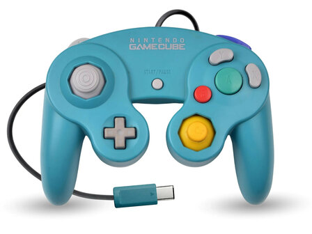 Original Gamecube Controller Emerald Blue