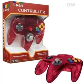 New Nintendo 64 [N64] Controller Atomic Red