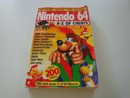 Nintendo 64 A-Z of Cheats Volume 2 - Manual
