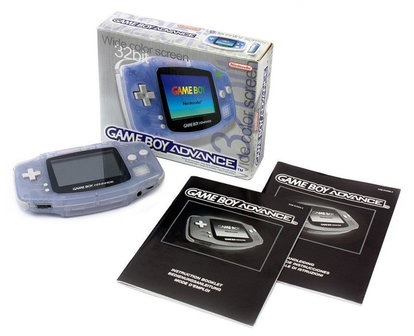 Gameboy Advance Transparent Blue [Complete]