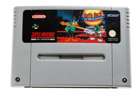 Daffy Duck Marvin Missions SNES Cart