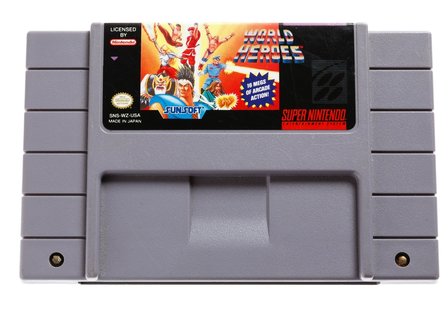 World Heroes NTSC SNES Cart