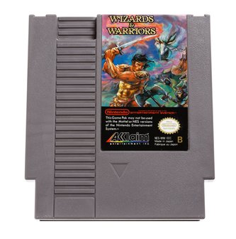Wizards & Warriors NES Cart