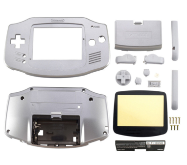 Game Boy Advance Shell Platinum (Silver)