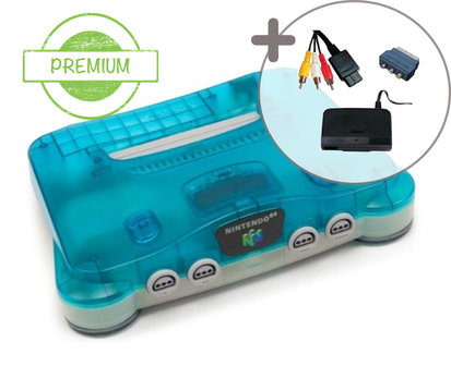 Nintendo 64 [N64] Console Aqua Blue Premium