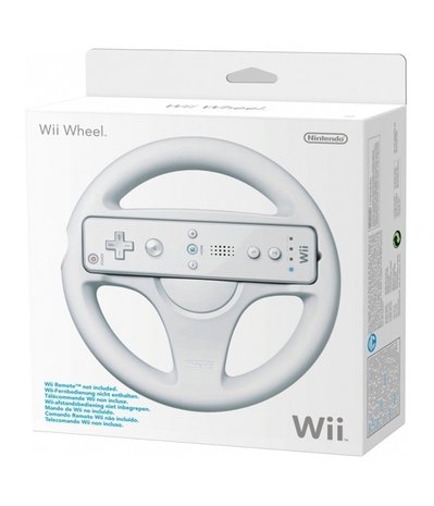Nintendo Wii Steering Wheel - White - BOXED