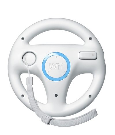 Nintendo Wii Steering Wheel - White (back)