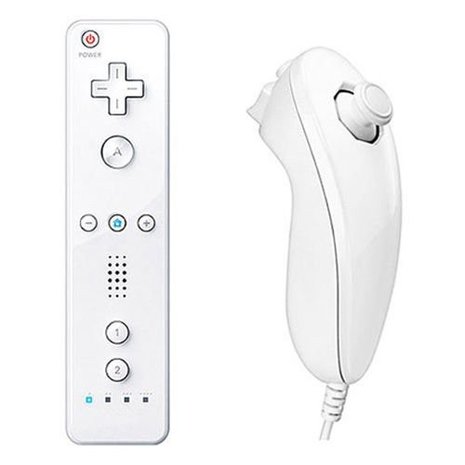 Nintendo Wii Remote Controller + Nunchuck White (Nieuw)