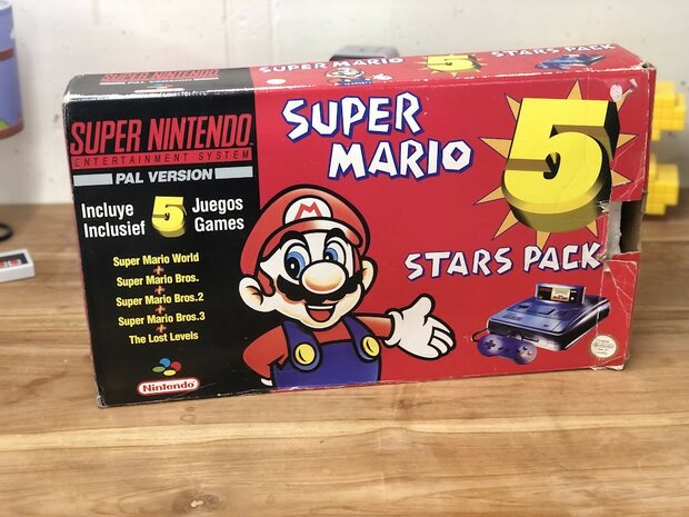 Super Nintendo Console - 5 Stars Pack  [Complete]